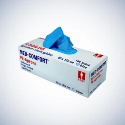 Ampri Med-Comfort PE-Einwegschürze light Blau 100 Stück Einmalschürze Schürze