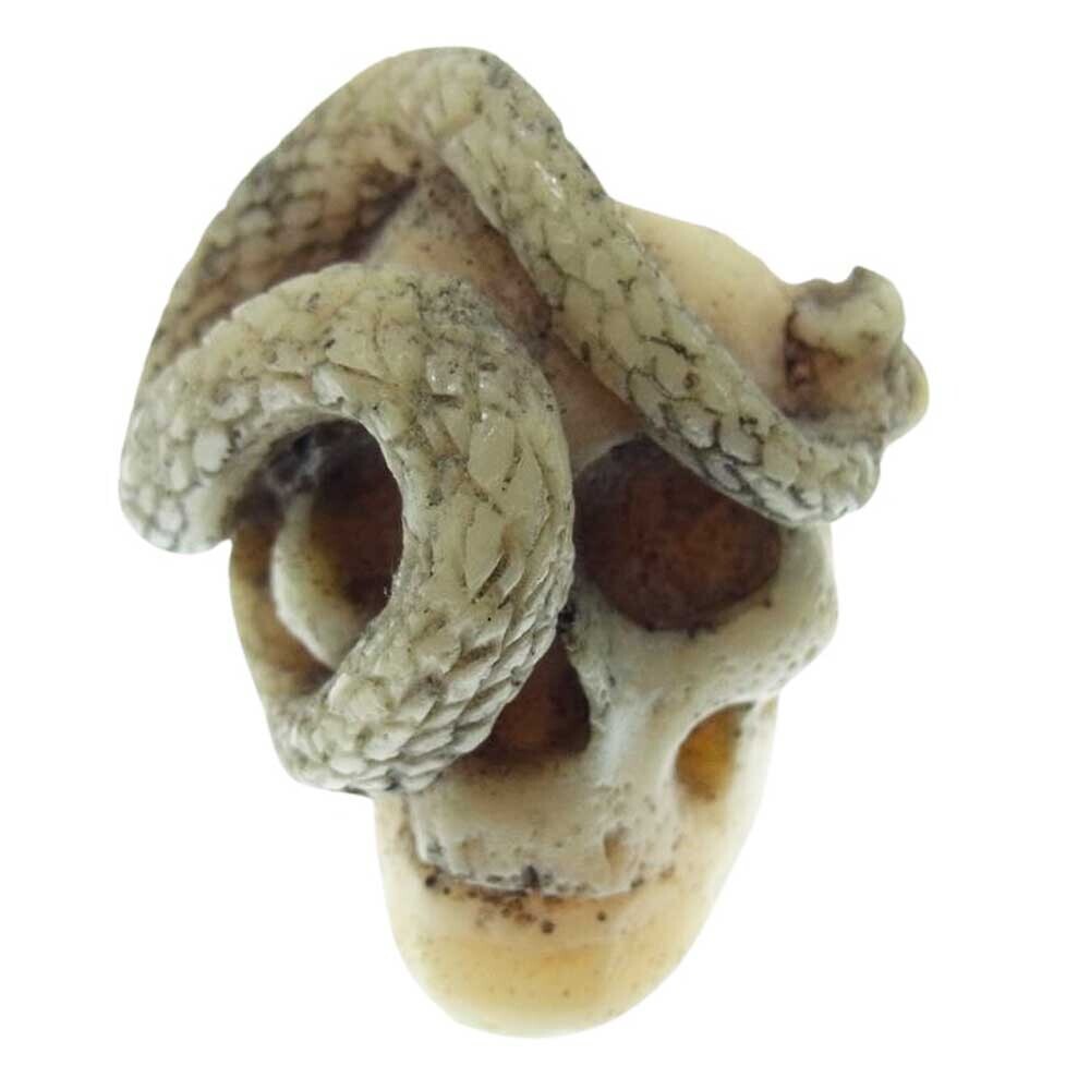 Macabre Gadgets Skull Snake Ring MGR018W White Beige US6.75 | eBay