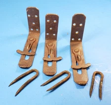 Hasp Latch Drop Hook Barn Door Lock Chest Trunk Gate W/Forged Keeper Rustic Vtg.