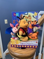 Mattel Halloween Pooh  Friends Plush set Tigger Piglet Vintage 1998 Disney