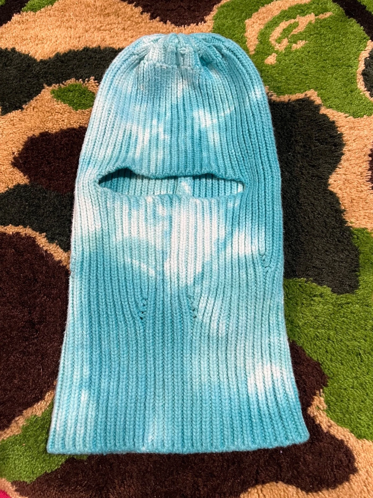 Off-White Balaclava Light Blue Knit Ski Mask