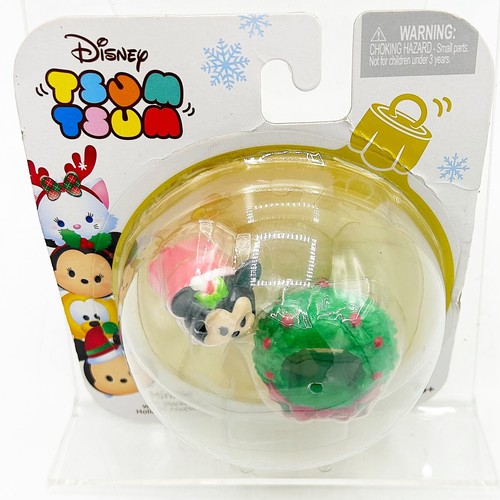 Tsum Tsum Christmas Mini Mouse With Wreath Stackable Figure - Picture 2 of 3