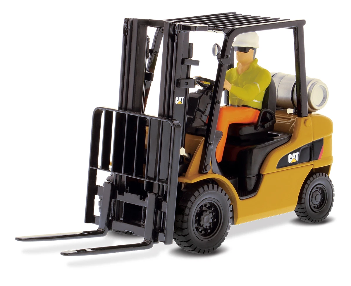 Miniature Norscot 85504 – Chariot élévateur Caterpillar EP16(C) PNY Avec Figurine – Echelle 1:50