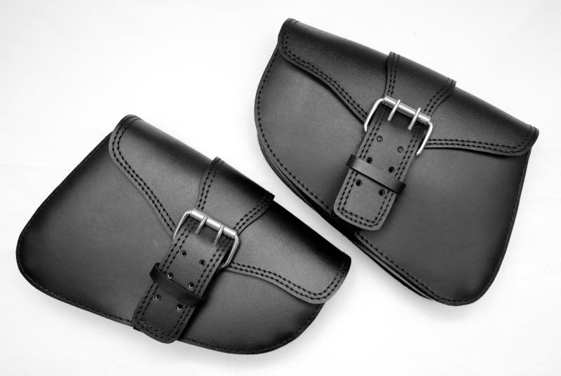 Sacoches latérales cuir étanche D+G pour moto Sportster Nightster