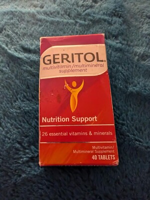 Geritol Multivitamin Nutrition Support Multi-Mineral Supplement 40 Count 03/25
