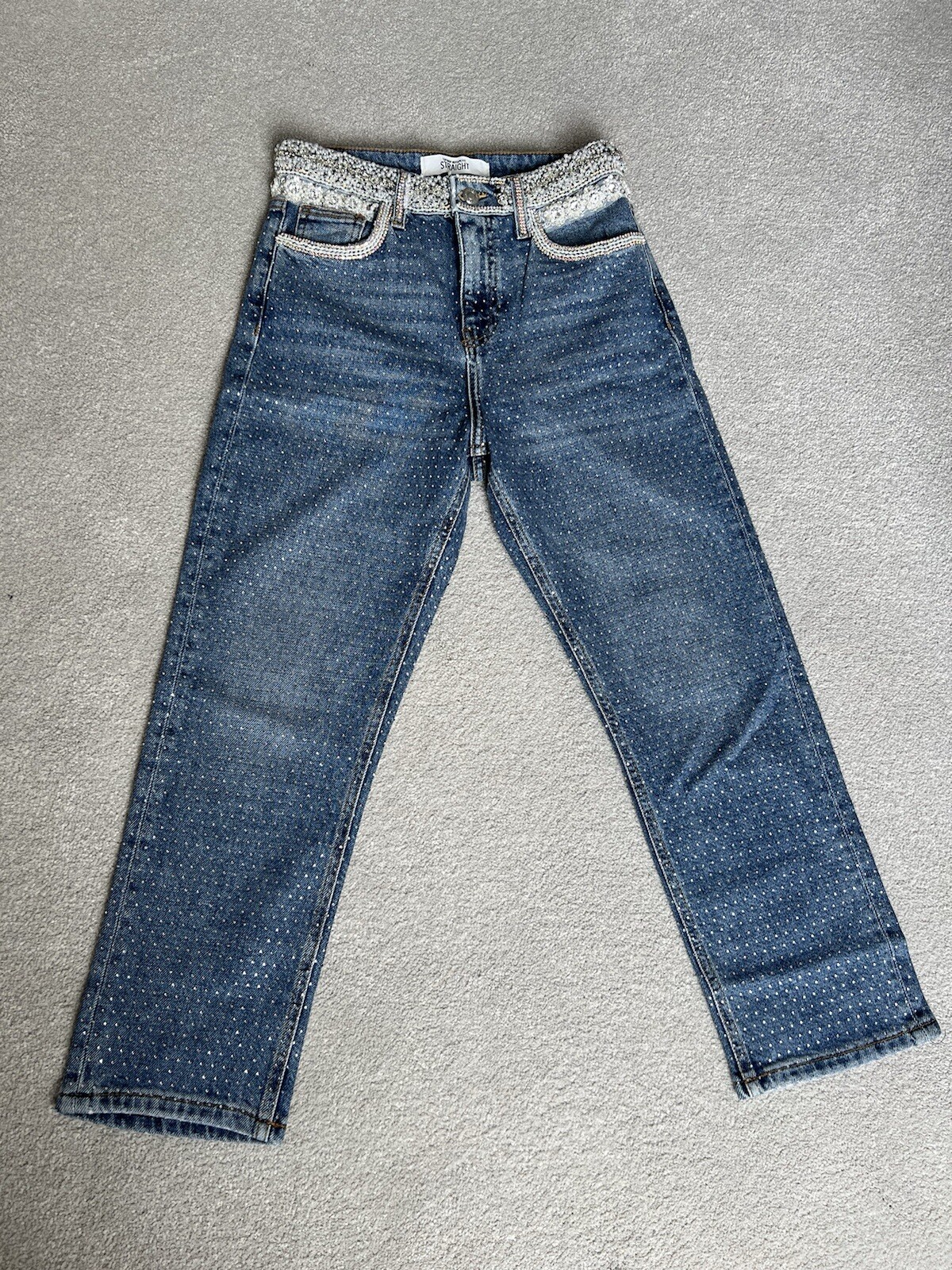 Topshop Moto petite embellished jeans w26 BNWT
