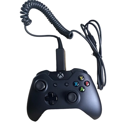 Microsoft XBOX One Wired OEM Controller Model 1537 Black | eBay