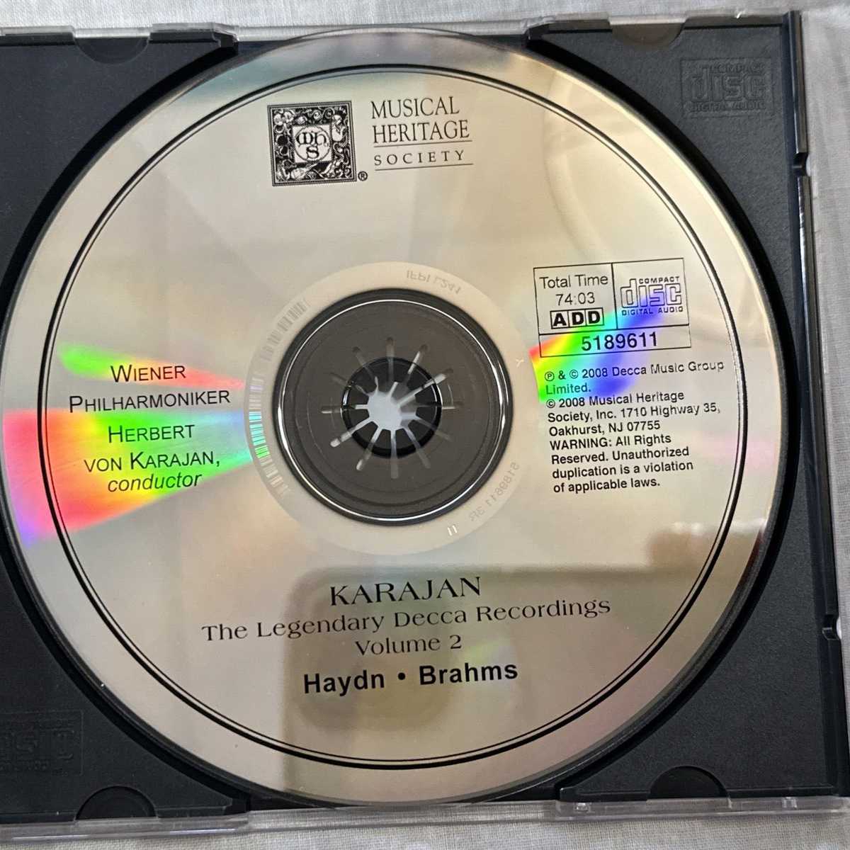 Karajan: The Legendary Decca Recordings, Vol. 2 (CD, Musical