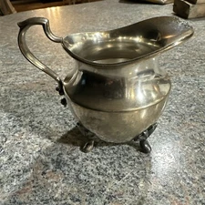 VINTAGE Poole Silver Company Creamer Silver Plated, EPNS