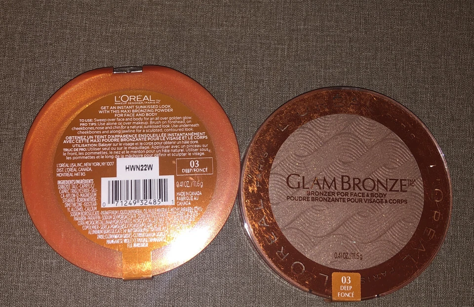 L'oreal Paris Glam Bronze 03 Deep Fonce Bronzer For Face And Body (SET OF 2) - Image 2 of 2