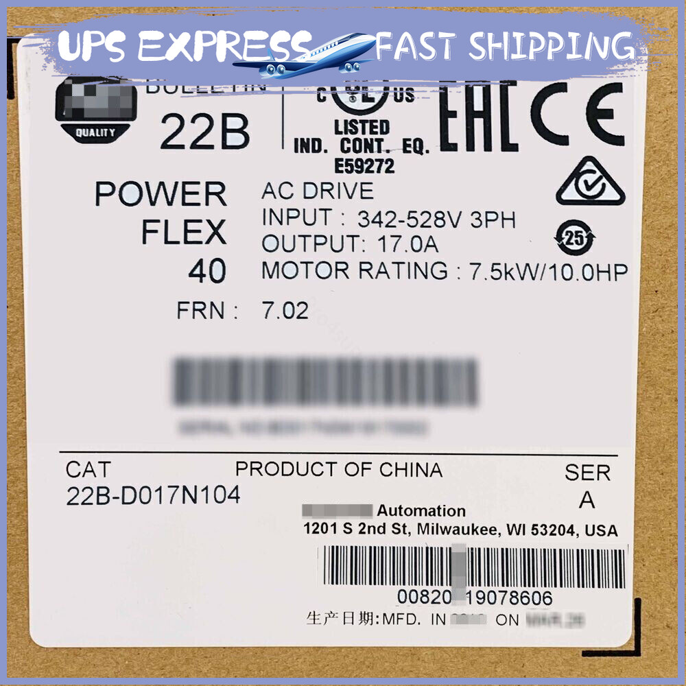 22B-D017N104 AB 40 7.5kW 10 HP AC Drive 22BD017N104 SPOTS GOODS GN