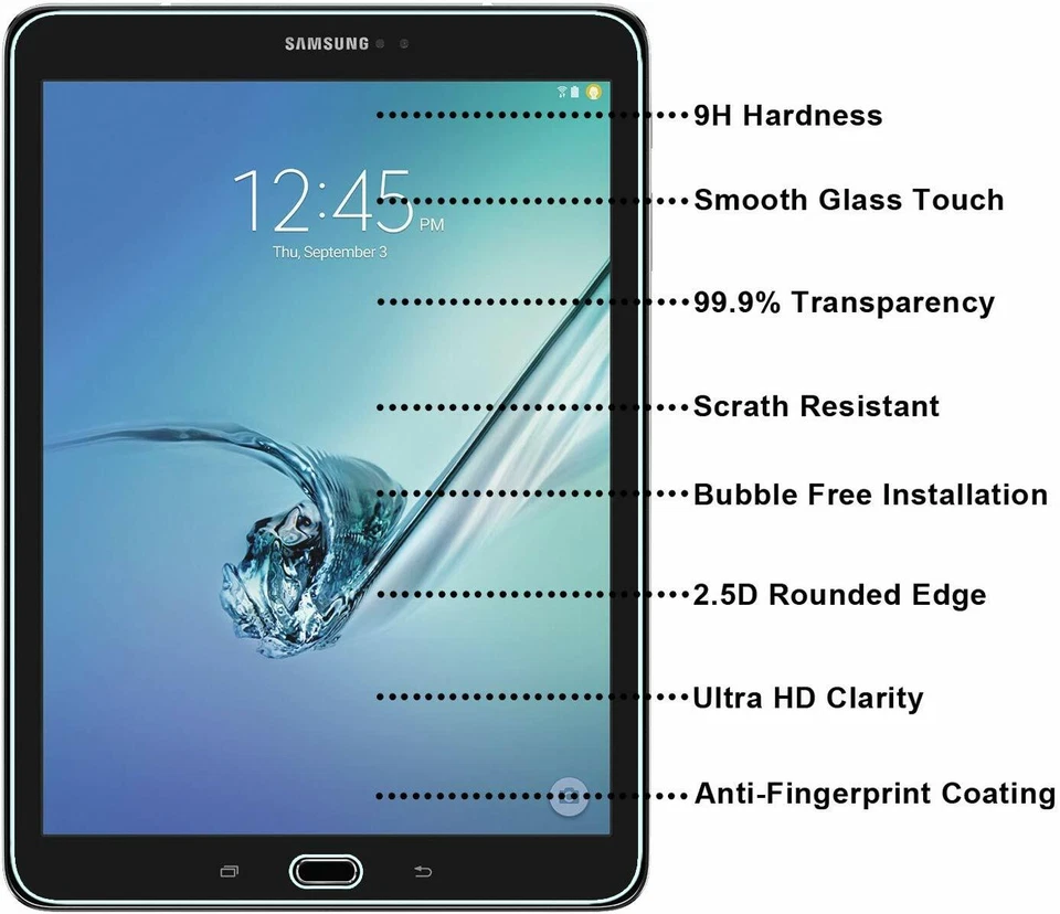 Tempered Glass Screen Protector  For Samsung Galaxy Tablet Tab S2 9.7 T810 T815 - Image 2 of 4