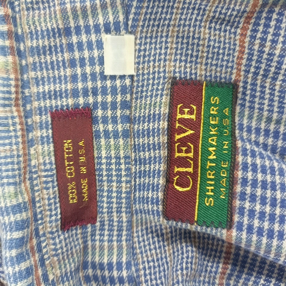 Cleve Shirt Mens Medium Long Sleeve Button Up Shirt Makers  - Image 4 of 4
