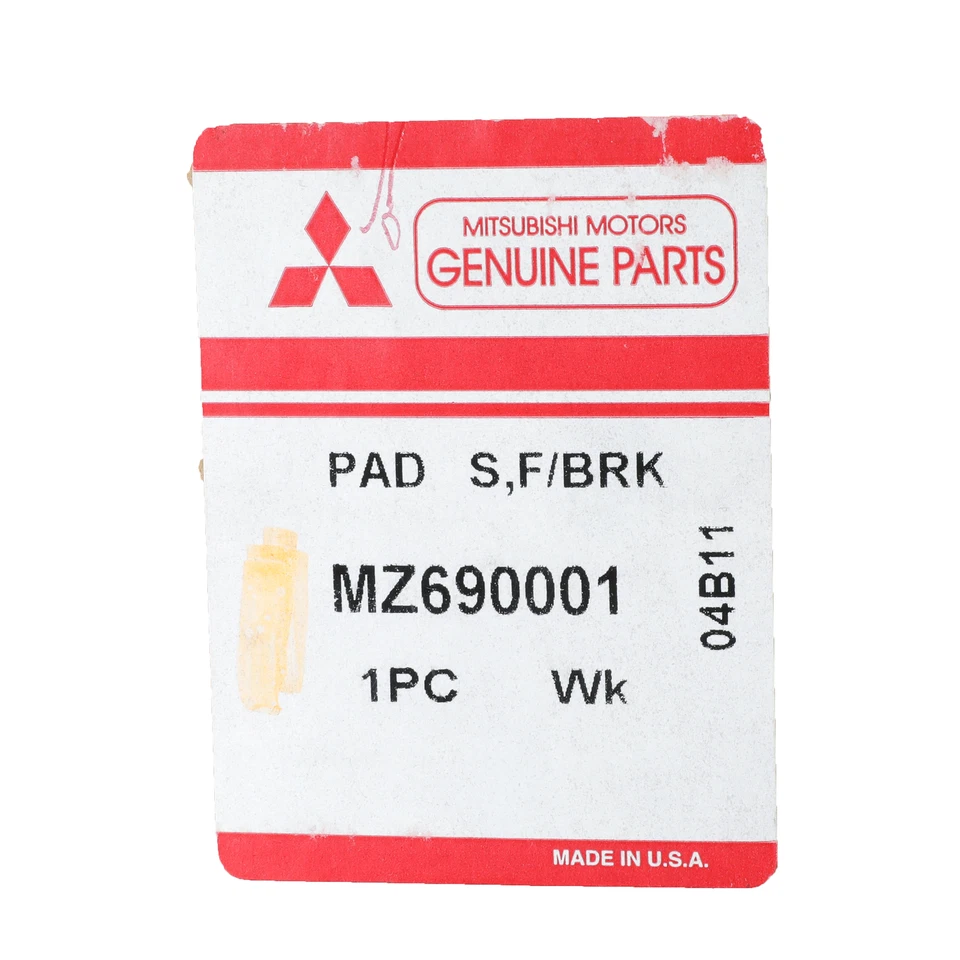 Pastillas de freno delanteras originales Mitsubishi 1992-2002 Eclipse Galant Mirage MZ690001 Foto 3 de 3