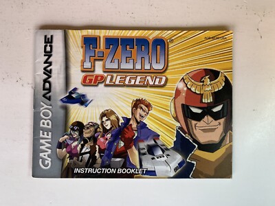 F-Zero GP Legend Instruction Manual GBA GameBoy Advance Nintendo