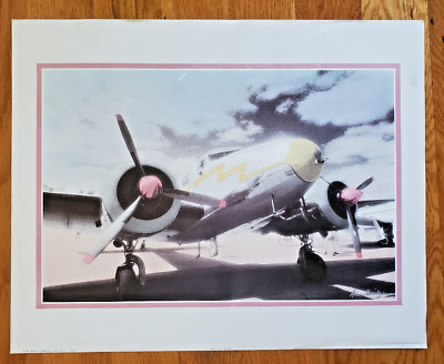 ''Beach 18'' by Bridges Print Beechcraft? Arthur Kaplan Print 1989
