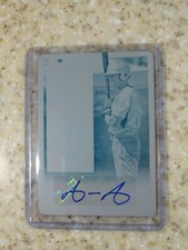 2015 Contenders 1/1 Prospect Ticket Printing Plate Cyan Aristides Aquino Auto RC