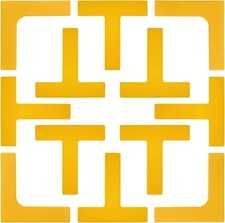 Bagail Pickleball Court Marker Portable Sports Training Boundary Set Yellow