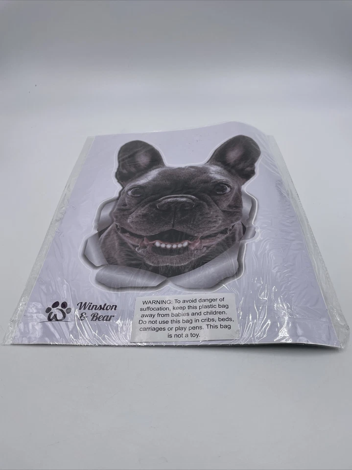 ¡Nuevo! Pegatinas 3D para perro - Pack de 2 - Pegatinas Bulldog Francés para pared Foto 4 de 4
