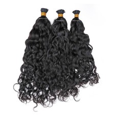 Water Wave I Tip Hair Extension Micro Link Pre Bonded i Tip Human Hair 100g
