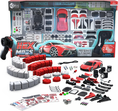 HEXBUG HEXMODS Pro Series Elite Raceway Customizable RC Cars New in Damaged Box