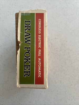 Vintage Waco Draw Poker 1971 Cordless Electric Full Automatic Uses
