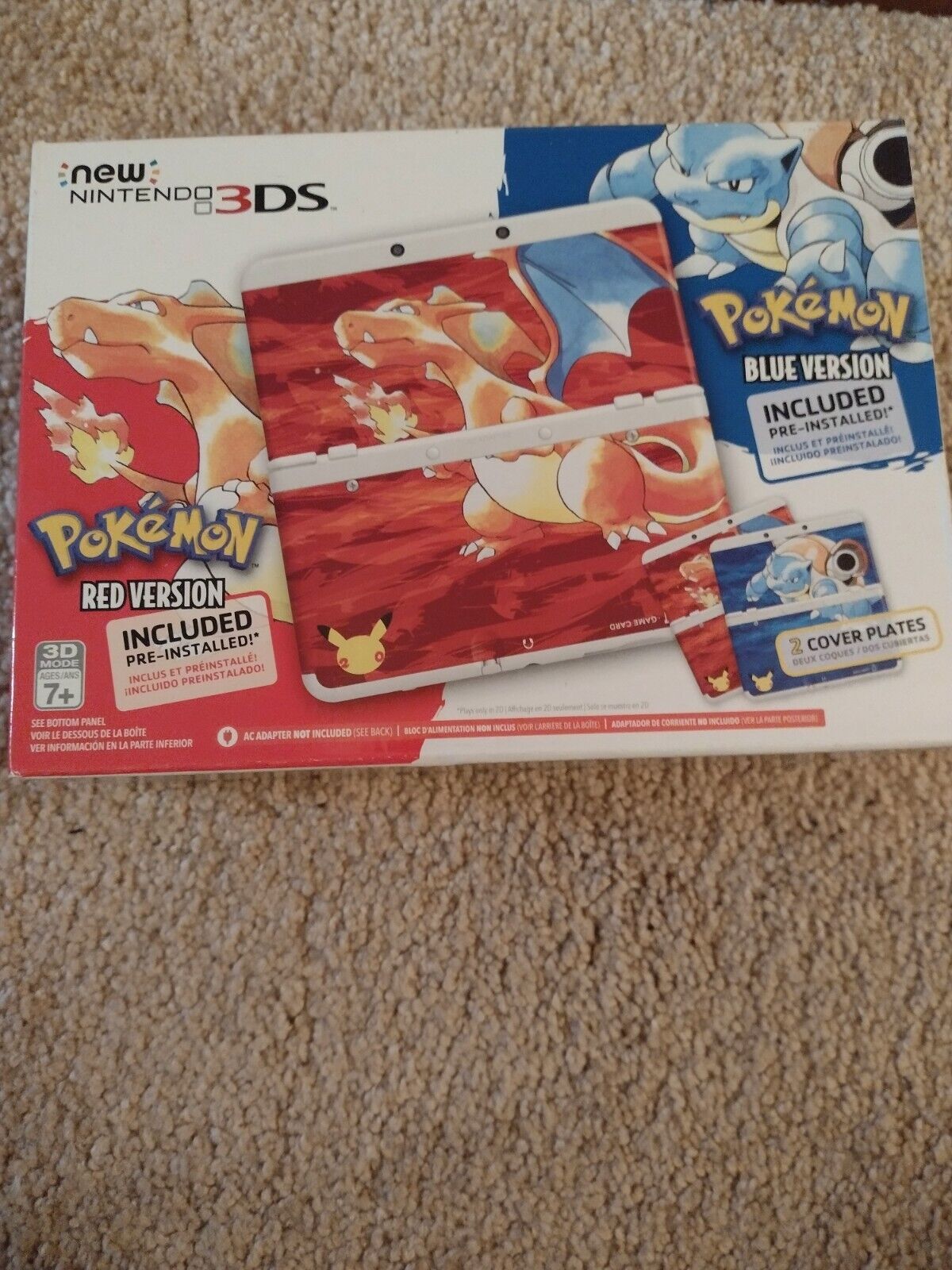 Pokemon 20th Anniversary New 3DS Red/Blue Bundle Images Surface Online