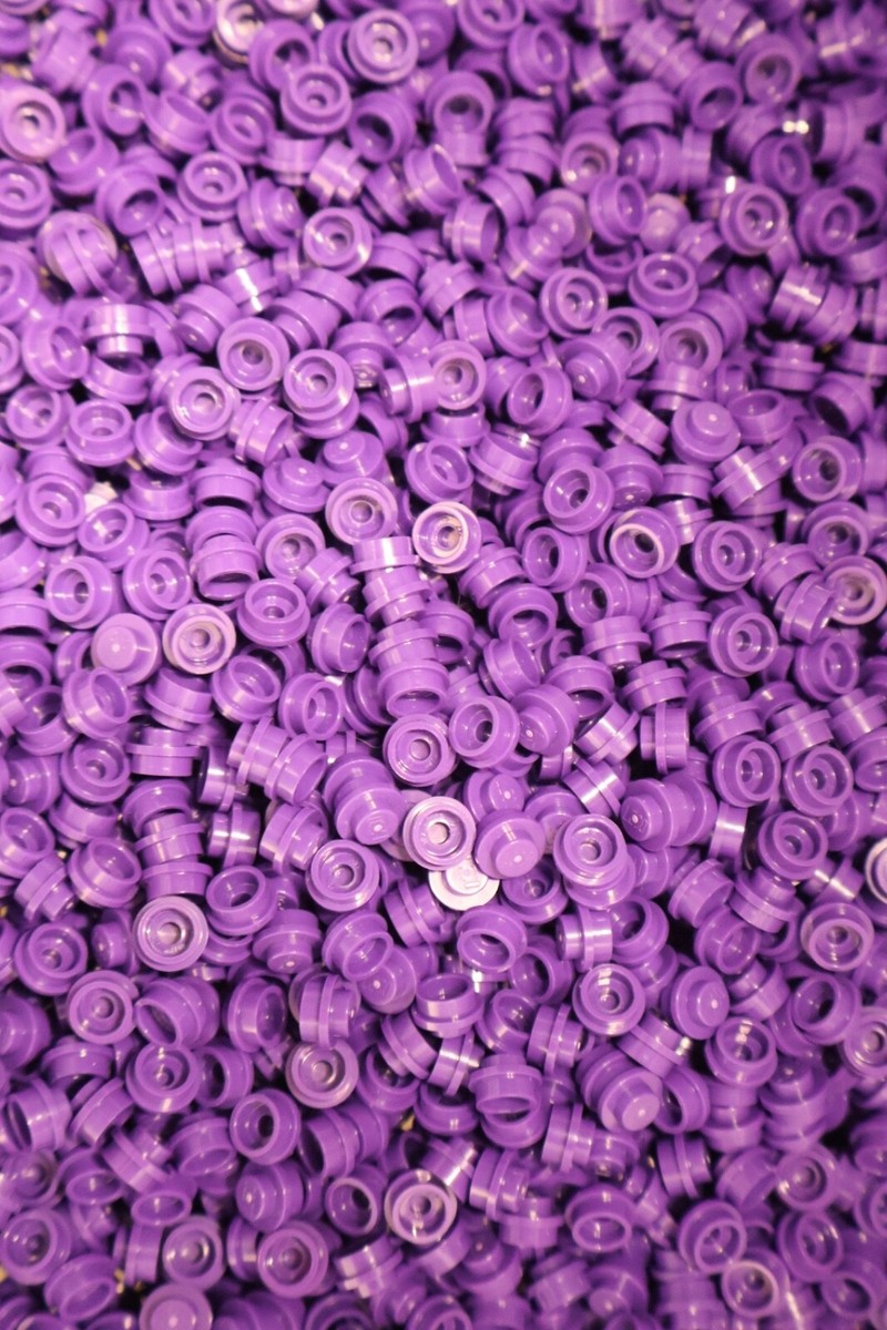 25 Lego Dark Purple 1x1 Rounded Stud, City inv 118 | eBay