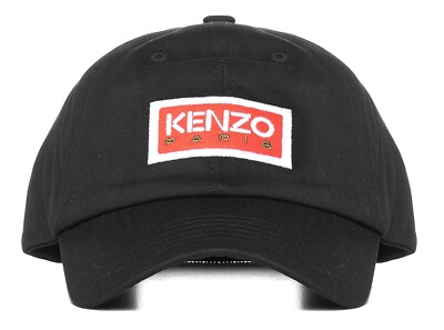 KENZO Paris 'Embroidered Logo' Unisex Baseball Cap Hat OS Black