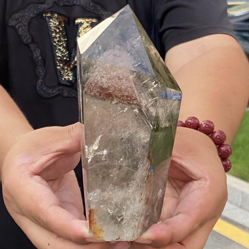 2.80LB natural green ghost crystal pillar, demagnetizing and accumulating wealth - 第 11/12 張圖片