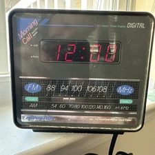 Vintage 1989 Soundesign 3634 BLK AM/FM Alarm Clock Radio - Tested and Working!