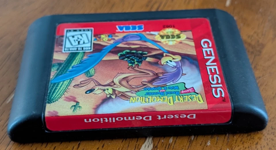 1994 Sega Genesis Desert Demolition CIB *Good Condition* - Image 3 of 4