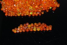 Ethiopian Fire Opal Rondelle Beads 4-5mm 25pcs Faceted Loose Gems