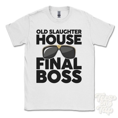 OLD SLAUGHTER HOUSE FINAL BOSS T-SHIRT lustiges Weihnachtsgeschenk Orkney Orkney Islands