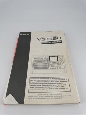 Roland VS-1680 Digital Studio Workstation OWNER s MANUAL | APPENDICES