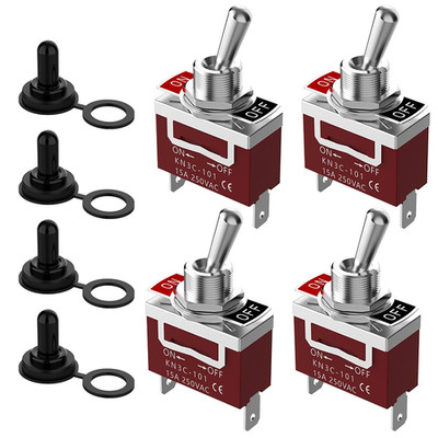 Marine Toggle Switch,  SPST 2Pin Waterproof On/Off Toggle Switch12V DC 30A 125VA
