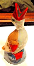 Vintage Porcelain Figural Duck Vase Luster Ware Japan MCM Souvenir of Gettysburg