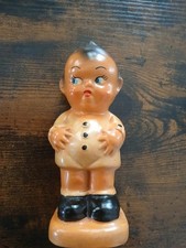 Vintage 6.5  Celluloid Molded Kewpie Doll Bank NOS