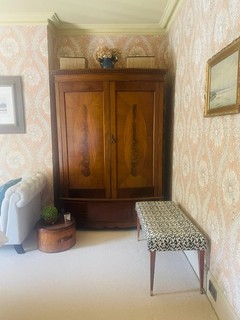 Antique Art Deco Walnut wardrobe