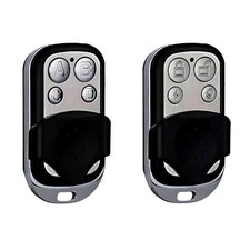 Amdohai 2Pcs Garage Door Opener Remote 4 Buttons Slide Cover Portable, Black