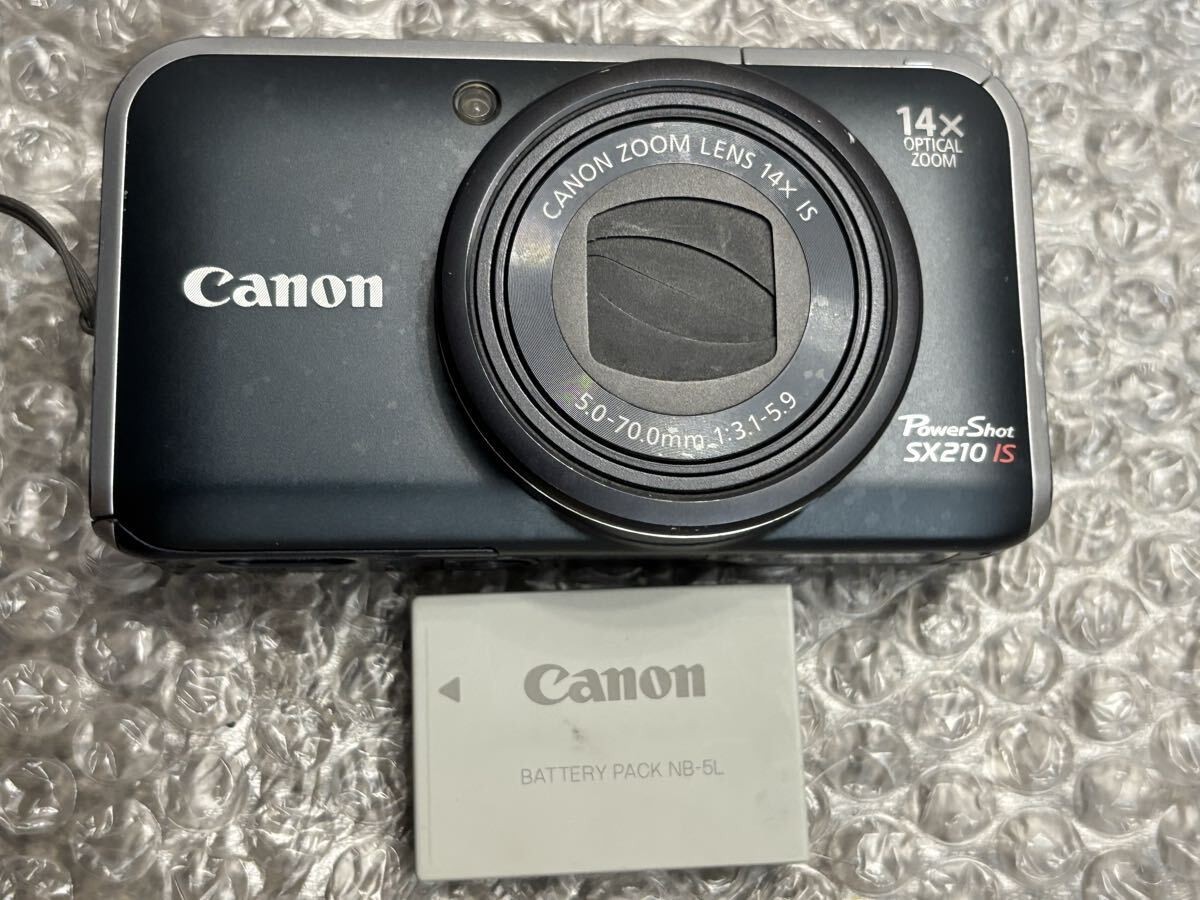 Canon PowerShot SX210 IS black Compact Digital Camera From Japan
