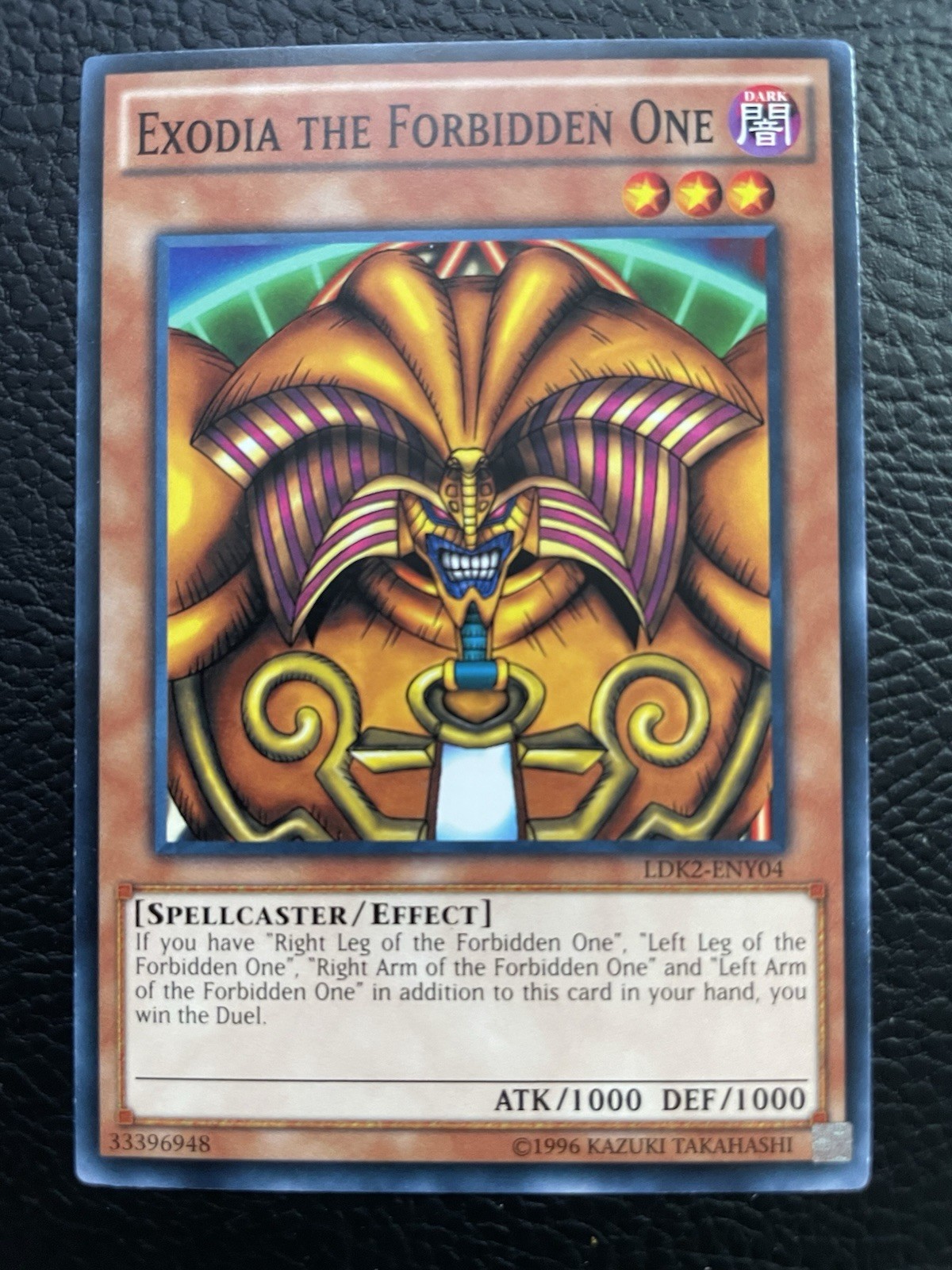 Exodia The Forbidden One LDK2-ENY04 Common NM Unlimited Yugioh Card