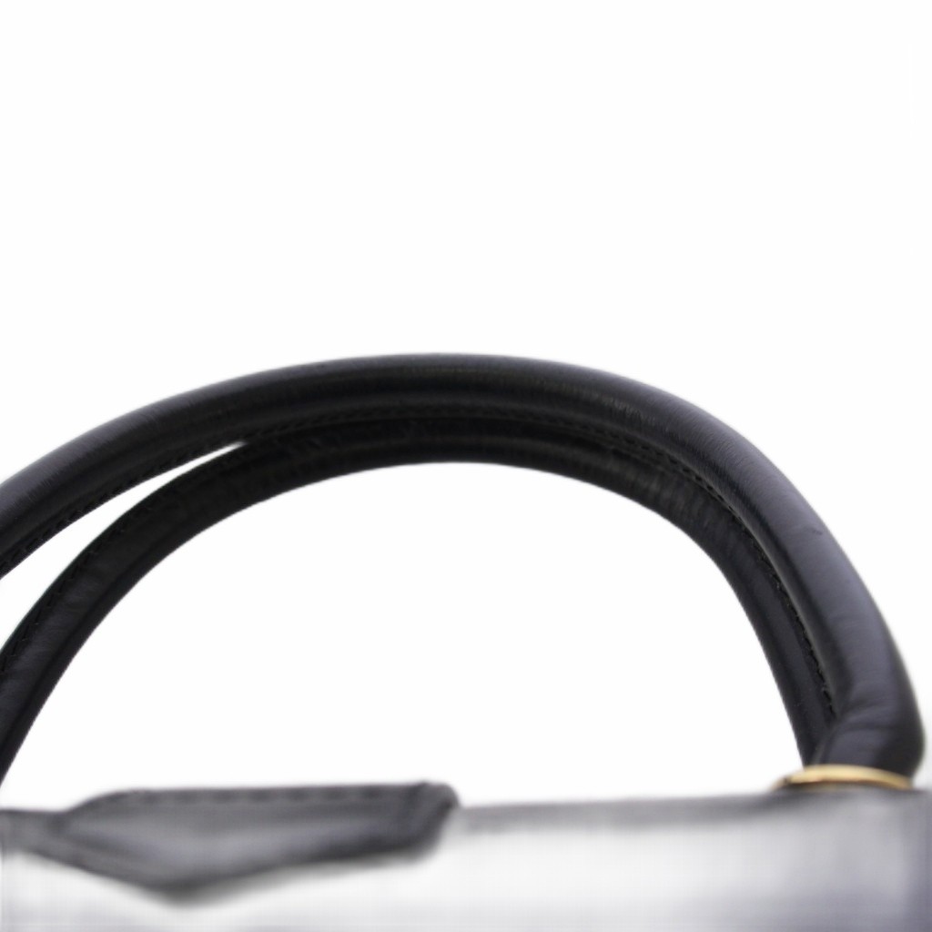 Anagram Vintage Leather Black Handbag Women's Purse Used image 7