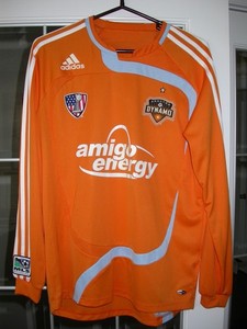 Houston Dynamo 2008 Game/Match Used/Worn MLS Soccer Jersey Ricardo Clark