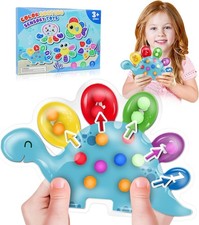 Color Sorting Dinosaur Toy,Sensory Montessori Fidget,Toddler Preschool Fast Sh