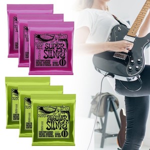 3er Pack Nickelstahl Gitarrensaiten Elektrisch Rundwicklung 09-42 10-46