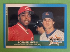 Ryne Sandberg Dave Parker 1987 Fleer Former MVPs #639 NM+ Cubs Reds Free Ship