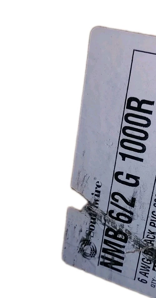 75 ft 6/2 G NMB Wire With Ground Non-metallic Sheathed Cable Black 600v - Image 2 of 2