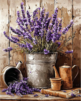 Malen Nach Zahlen Erwachsene, Lavendel Malen Nach Zahlen 40X50Cm