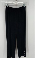 Chico's Easywear Black Elastic Waist Skinny Leg Pull On Track Womens Pants 0